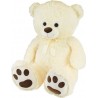 JEMINI Ours Creme En Peluche Avec Noeud +/100 Cm Planet Pluch Grand Ours Creme De 1 Metre, Irrésistiblement Doux