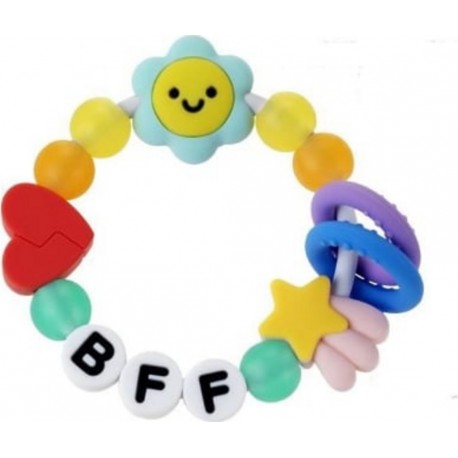 INFANTINO Bracelet De Dentition De L'amitié Infantino 316790 Silicone Best Friend Forever Amis Pour La Vie