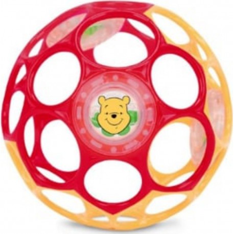 BRIGHT STARTS Hochet O-ball Winnie The Pooh 0m+ Plastique Souple Rouge Jaune 10cm Bright Starts
