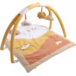 SAUTHON Tapis D'éveil 74x89x50cm En Velours Jaune