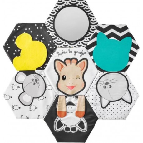 SOPHIE LA GIRAFE Livre Tapis D'éveil Tissu Multicolore 60x60 Cm Sophie La Girafe
