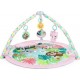 BRIGHT STARTS Tapis D'éveil Pliable Rosy Rainforest Tissu Rose Vert Rond Bright Starts