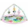 BRIGHT STARTS Tapis D'éveil Pliable Rosy Rainforest Tissu Rose Vert Rond Bright Starts