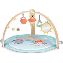 BRIGHT STARTS Disney Baby- Winnie- Tapis D'éveil Bébé Au Sol Reversible Évolutif Pliable- Arche En Bois- Jouets Sensoriels Et