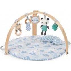 Ingenuity Tapis D'éveil Bébé Pliable Cosy Spot Elephant,coussin Reversible, Arche De
