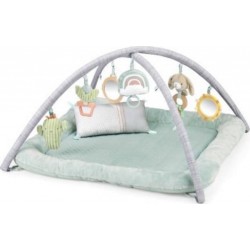 Ingenuity Tapis D'éveil Au Sol Bébé Calm Spring Extra Moelleux 6 Jouets Mutil Sensoriels Détachable