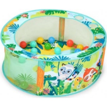 BRIGHT STARTS Parc À Balles Pliable Rowdy Rainforest Maille Vert 80 Cm Bright Starts