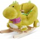 TECTAKE Dinosaure À Bascule Avec Housse En Peluche À Partir De 12 Mois Vert