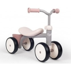 SMOBY Porteur Rookie Rose En Métal Pour Enfant Des 12 Mois