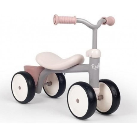 SMOBY Porteur Rookie Rose En Métal Pour Enfant Des 12 Mois