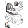SMOBY Housse De Siege Pour Porteur Maestro Confortable Et Rembourrée Pour Enfant A Partir De 6 Mois Gris Et Bleu