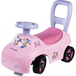 SMOBY Porteur Auto Enfant 2 En 1 Minnie Coffre Sous La Selle + Klaxon Des 10 Mois Fabrication Française