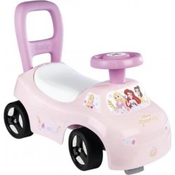 SMOBY Porteur Auto Enfant 2 En 1 Disney Princesse Coffre Sous La Selle + Klaxon Des 10 Mois Fabrication Française