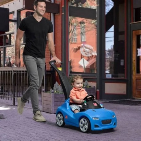 STEP2 Voiture À Pousser Pour Enfants Whisper Ride Bleu Step2