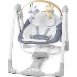 INGENUITY Balancelle Swing ‘n Go Portable Swing D'ingenuity Arc D'activités Amovible En Bois De Source Durable 5 Vitesses