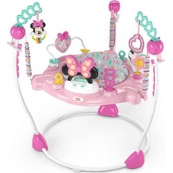 BRIGHT STARTS Sauteur et Activités Disney Baby Minnie Mouse Forever Bestie Avec Lumières Et Chansons 6 Mois Et Plus