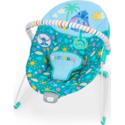BRIGHT STARTS Disney Baby Stitch Transat Bébé, Arche Avec Jouets D'éveil Amovible, Vibrations Apaisantes, Évolutif De 0 A 6 Mois