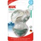 NUK Sucette bébé silicone Classic Night & Day 6-18 mois