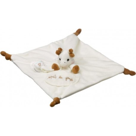 SOPHIE LA GIRAFE Jouet blanc doudou attache sucette 1er âge