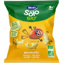 HERO SOLO Snacks dès 8 mois Mangue Bio MiniPuffs Sans Sel Ajouté Non Frites