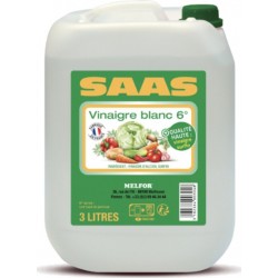 SAAS Vinaigre d'alcool blanc 3L