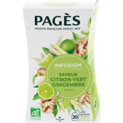 PAGES Thé Citrons Verts Gingembre BIO