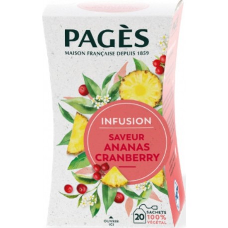 PAGES Thé Saveur Ananas Cranberry