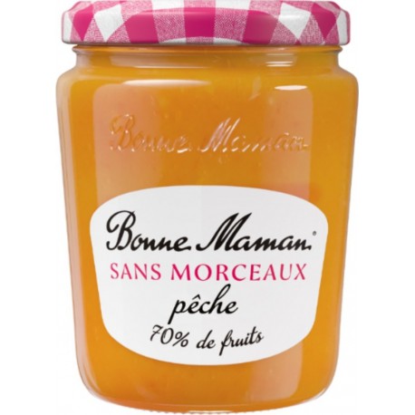 BONNE MAMAN Confiture Sans Morceaux Pêche 70% fruits 310g