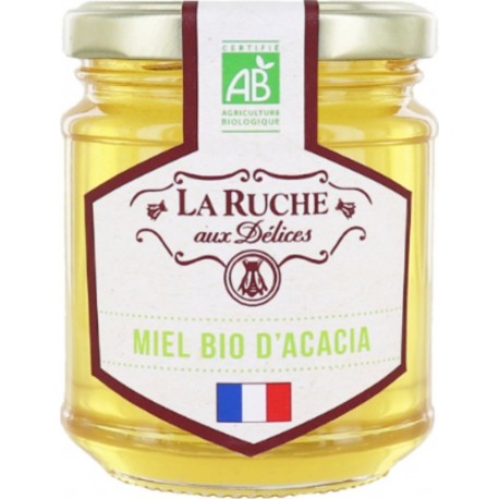 LA RUCHE AUX DELICES Miel Bio d'Acacia 250g