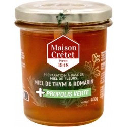 MAISON CRETET Miel De thym/ romarin et propolis verte