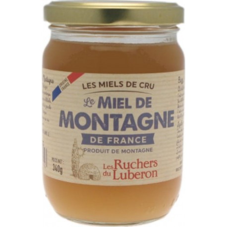 LES RUCHERS DU LUBERON Miel De Montagne De France Crémeux 340g