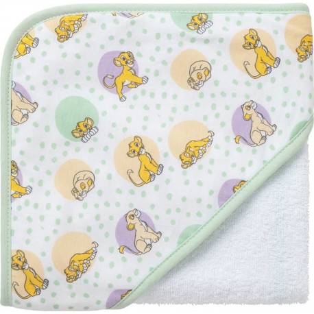 Lion Cape De Bain Éponge 75x75 Cm Roi Cosy Time