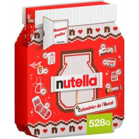 NUTELLA Calendrier de l'Avent Enfants Pâte à Tartiner et Biscuits aux Noisettes 528g