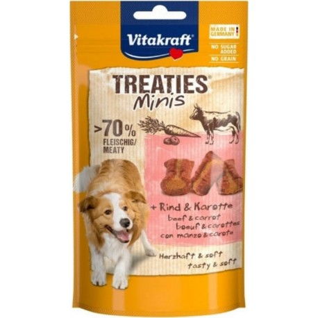 VITAKRAFT Snack Pour Chiens Vitakraft Treaties Minis Beef And Carrot Viande De Bœuf