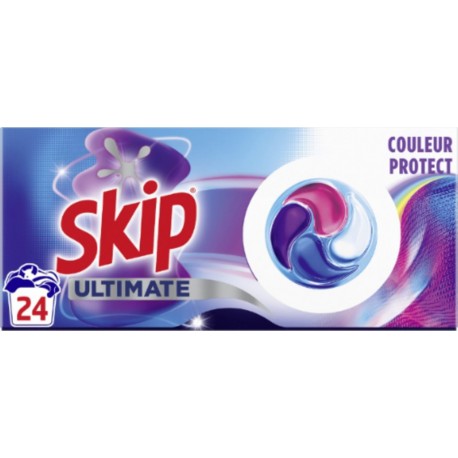 SKIP Lessive Capsules Couleur Protect Ultimate