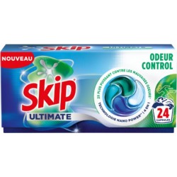 SKIP Lessive Capsules Odeur Contrôle Ultimate