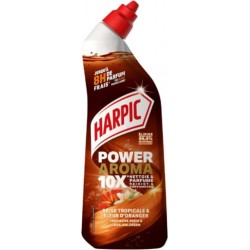 HARPIC Gel WC Nettoie et Parfume Brise Tropicale Fleur D'oranger Power Aroma 750ml
