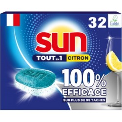 SUN Tablettes lave-vaisselle Tout en 1 Citron