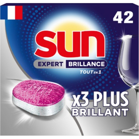 SUN Tablettes Lave-Vaisselle Expert Brillance Tout en 1
