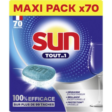 SUN Tablettes Lave Vaisselle Tout en 1 Régulier