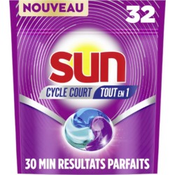 SUN Tablettes Lave-Vaisselle Cycle Court Tout en 1