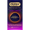 DUREX Préservatifs Sans Latex Extra Lubrifié Intensity