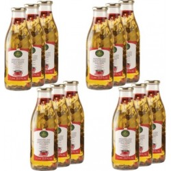 LAPALISSE Lot 12x Huile Spéciale Fondue Lapalisse Bouteille 1L