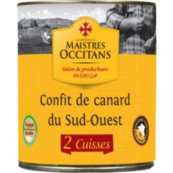MAISTRES OCCITANS Confit de Canard Du Sud-Ouest 2 Cuisses