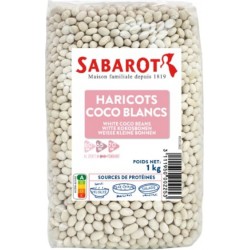 SABAROT Haricots Cocos Blancs sachet 1Kg Sabarot