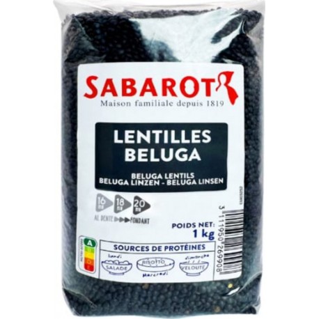 SABAROT Lentilles Beluga sachet 1Kg Sabarot