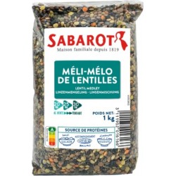 SABAROT Lentilles Méli-mélo sachet 1Kg Sabarot