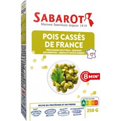 SABAROT Pois Cassés de France cuisson Rapide 8 minutes étui 250g Sabarot