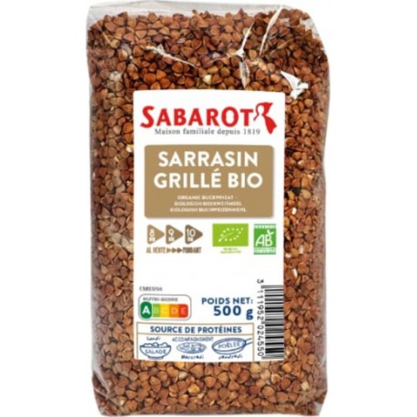 SABAROT Sarrasin Grillé Bio Sachet 500g Sabarot