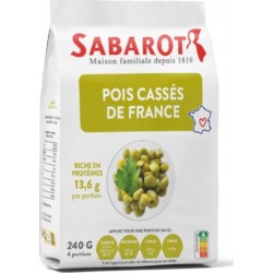SABAROT Pois Cassés De France Sachet Papier 240g Sabarot